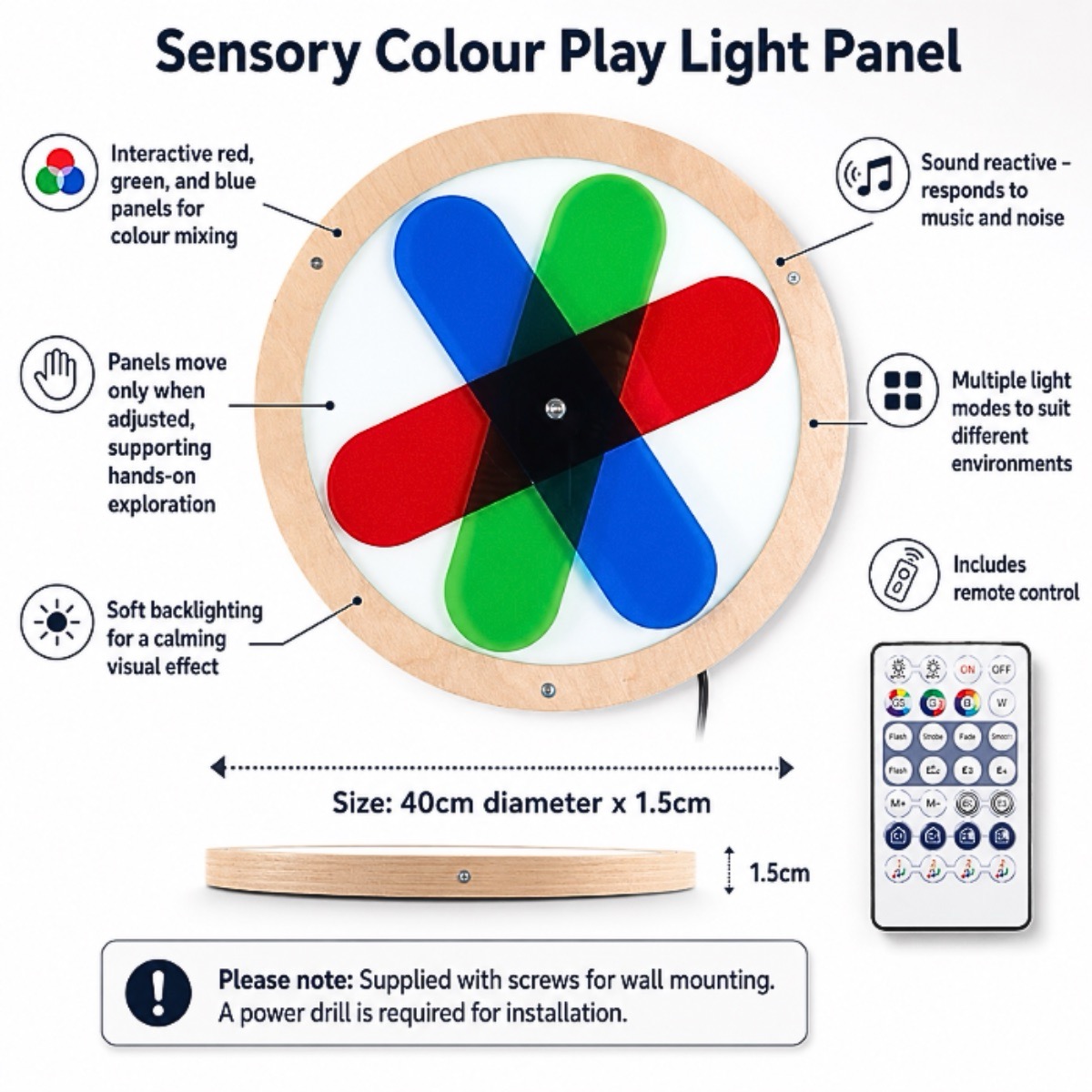 Sensory Colour Play Light Panel - Image 2