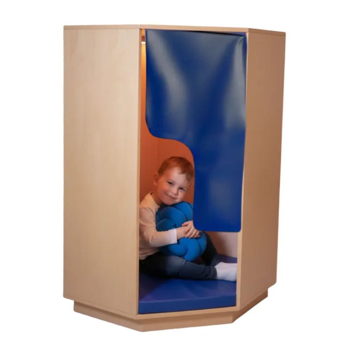 Wooden Padded Den with Mood Lighting - Image 5