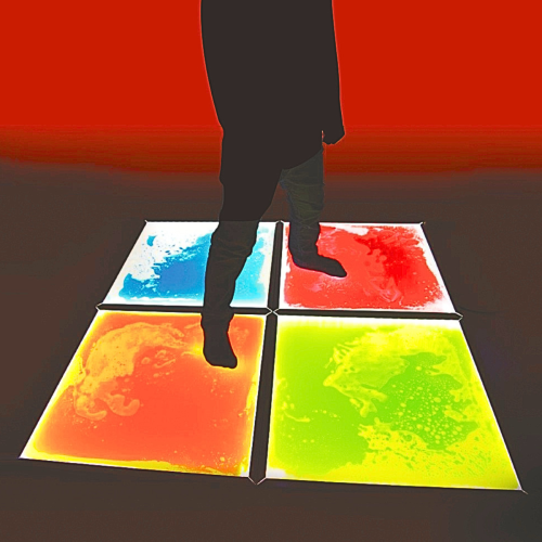 Light Up Sensory Floor Tile Kit – 4 Tiles & 1 Adaptor