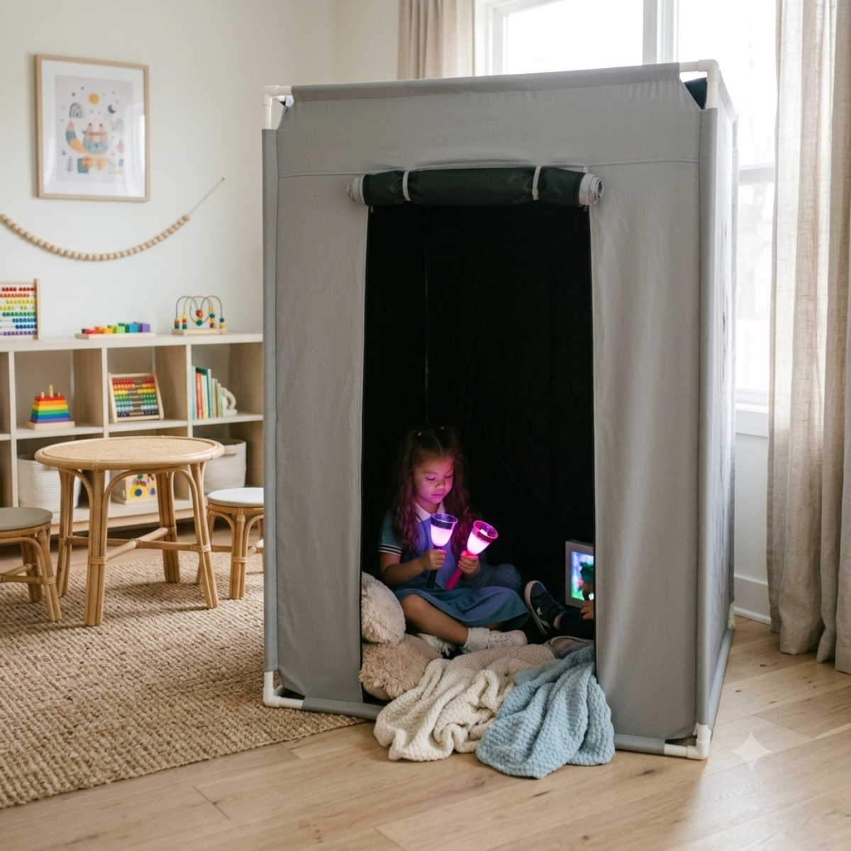 1.2m x 1.8m Giant Dark Den Tent - Image 3