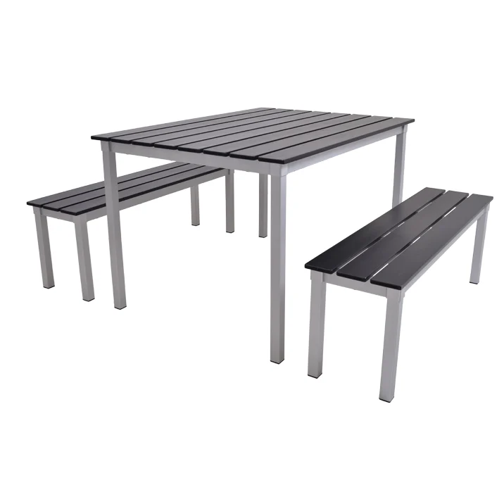 Black Rectangular Outdoor Duo Set