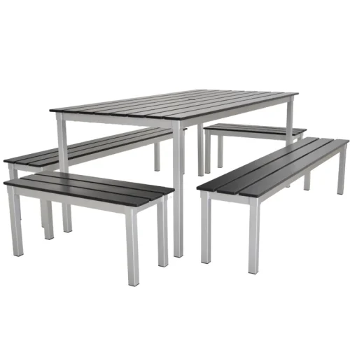 Black Square Outdoor Quad Set