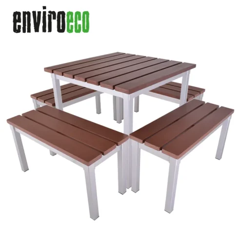 Mahogany Square Outdoor Quad Set