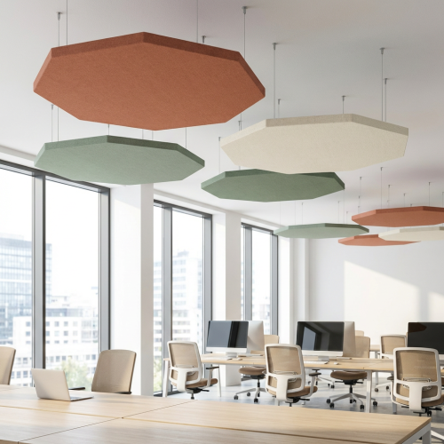 Ocean Hexagon Acoustic Ceiling Raft