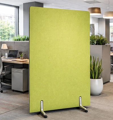 Mobile Acoustic Office Screen with Castors