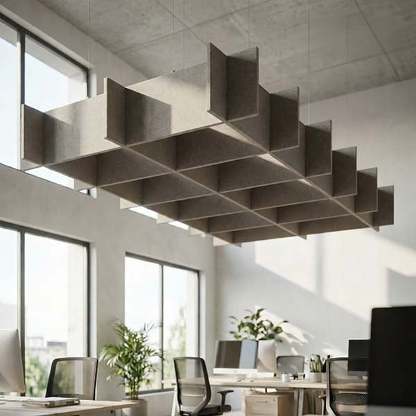 Arctic Waffle Acoustic Ceiling Baffle Kit