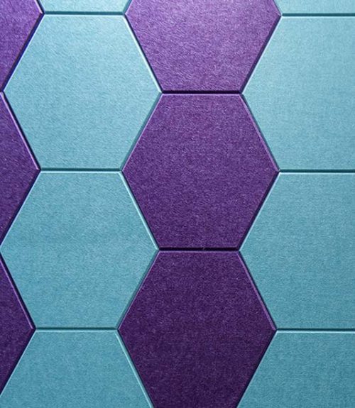 Ocean Green Hexagon Acoustic Wall Tiles