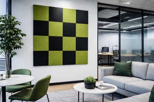 Ocean Green Square Acoustic Wall Tiles