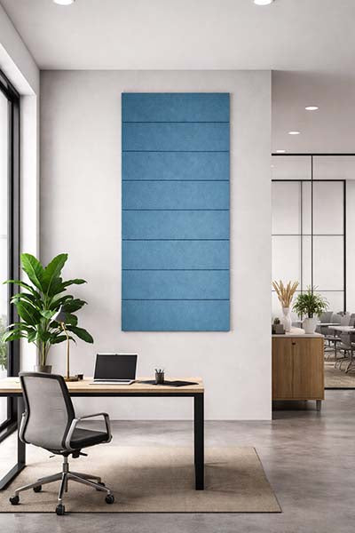 Ocean Green Boardwalk Patterned Acoustic Wall Panel